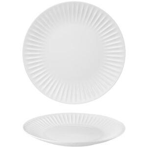Πιάτο πορσελάνης ρηχό 30cm, Σειρά Ribby, λευκό, G. Benedikt