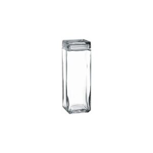Δοχείο γυάλινο με καπάκι, Τετράγωνο, φ10.8xY31cm, Pasabahce