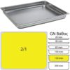 Δοχείο γαστρονομίας ανοξείδωτο 18/10, GN2/1 (65x53cm)-15cm, FUECO