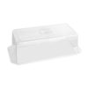 Τουρτιέρα πλαστική SAN, 33x12x11cm, με καπάκι και διάφανο δίσκο