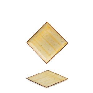 Πιατάκι Bone China 9.9x9.9cm, ώχρα, M1934