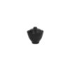 Μπωλ μελαμίνης φ10x8cm με καπάκι, Μαύρο, TOGNANA