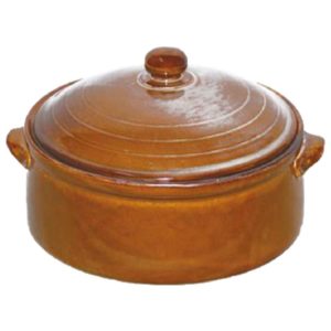 Γάστρα 6 Lt με Kαπάκι Πορσελάνης Πυρίμαχη Φ30x18,5 cm