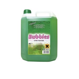 Υγρό Πιάτων 4L με άρωμα Πράσινο Μήλο, BUBBLE