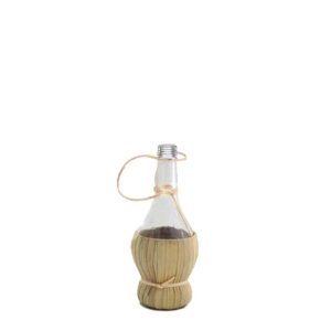 Νταμιτζάνα Mini 100ml με ψάθινο κάλυμμα στην βάση, χωρίς πώμα, Ιταλίας