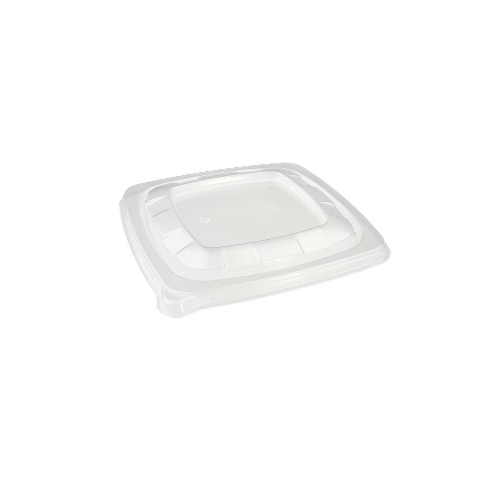 Καπάκι Τετράγωνο 15x15x2 cm, PP, Μίας Χρήσης, Διάφανο, Sabert