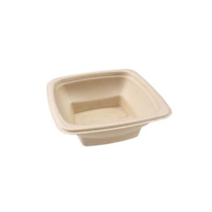 Μπωλ Τετράγωνο 500 ml, 15x15x5 cm, από ζαχαροκάλαμο, Μίας Χρήσης, Sabert