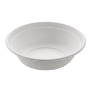 Πιάτο Βαθύ Στρογγύλο 21cm, 910ml Από Ζαχαροκάλαμο, Βιοδιασπώμενο