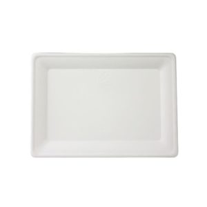 Πιάτο Ρήχο Ορθογώνιο 20x28cm, από ζαχαροκάλαμο, Μίας Χρήσης, Sabert