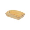 Ξύλινη Ψωμιέρα Βάρκα 20x14.5x6 cm, Ανοιχτό καφέ