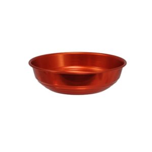 Ψωμιέρα Αλουμινίου Κόκκινο Φ20x5,8cm, Ελληνικής Κατασκευής