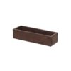 Ξύλινη Κασετίνα Λαδόξιδου 23,5x7,7x5,5 cm, σκούρα καφέ