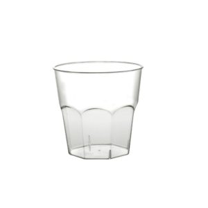 Πλαστικό ποτήρι PS μίας χρήσης 24cl διαφανές
