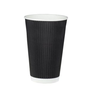 Χάρτινο Ποτήρι Ripple 475ml-16oz, διπλού τοιχώματος, ζεστών και κρύων