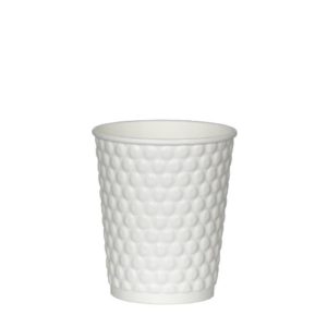 Premium Χάρτινο Ποτήρι 236ml-8oz, διπλού τοιχώματος, ζεστών και κρύων, λευκό.