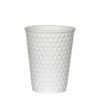 Premium Χάρτινο Ποτήρι 355ml-12oz, διπλού τοιχώματος, ζεστών και κρύων, λευκό.