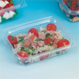 Σκεύος Pet με καπάκι μίαs χρήσηs 190x190x85mm, 2000cc, Ιταλίας