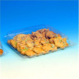 Σκεύος Pet σαλάτας με καπάκι μίαs χρήσηs 220x220x40mm, 2 LT, Ιταλίας