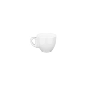 Φλυτζάνι Πορσελάνης 70cc, φ6.3x5.5cm, Σειρά Aroma, Λευκή, LUKANDA