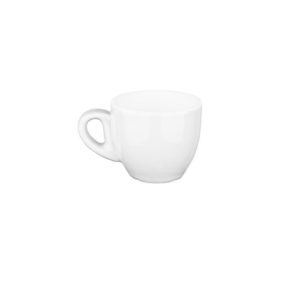 Φλυτζάνι Πορσελάνης 200cc, φ8.4x7cm, Σειρά Aroma, Λευκή, LUKANDA