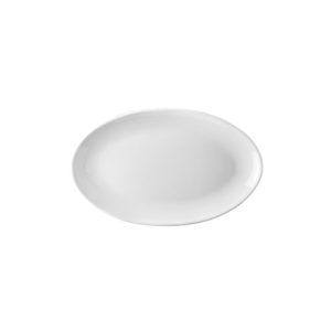 Πιάτο Οβαλ πορσελάνης 25cm, Σειρά VECTOR, λευκό, LUKANDA