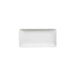 Πιατέλα ορθογώνια πορσελάνης 21x10cm, Σειρά EDGE, LUKANDA