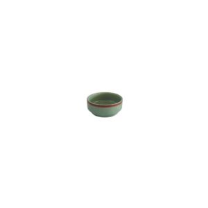 Μπωλ πορσελάνης, Φ6.5cm, Χακί με ρίγα, σειρά OPERA, LUKANDA
