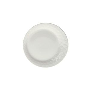 Πιάτο Ρηχό Πορσελάνης Φ21cm, Σειρά DIAMANTE, λευκό