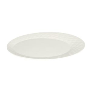 Πιάτο Οβάλ Πορσελάνης 36cm, Σειρά DIAMANTE, λευκό