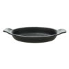 Σαγανάκι Οβάλ Πορσελάνης 28x15.5x4Υcm, Σειρά VULCANIA, μαύρο, TOGNANA