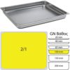 Δοχείο γαστρονομίας ανοξείδωτο SS201, 0.8mm, GN2/1 (65x53cm)-10cm